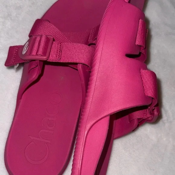 Chaco Women's Fuchsia Slide Sandals - Picture 7 of 8
